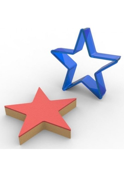 Yıldız Polikarbon Kurabiye Kalıbı 7,6 cm x 7,6 cm