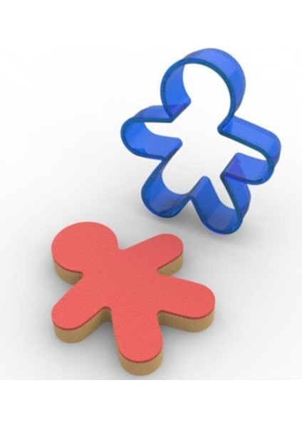 Kurabiye Adam Polikarbon Kurabiye Kalıbı 7,7 cm x 4,1 cm