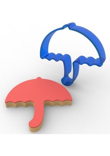 Şemsiye Polikarbon Kurabiye Kalıbı 9 cm x 8,6 cm