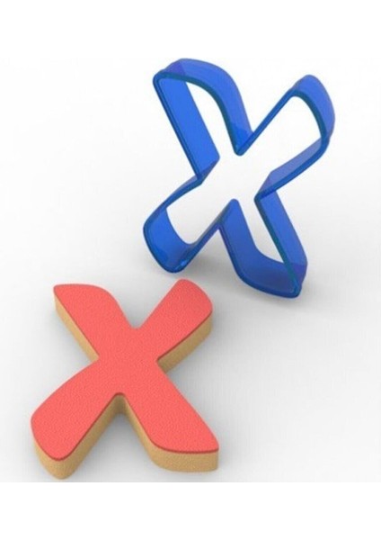 x Harf Polikarbon Kurabiye Kalıbı