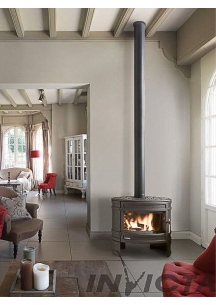 Angor Ithal Fransa Döküm Odun Sobası 5yıl Garanti 9186-44 modelleri