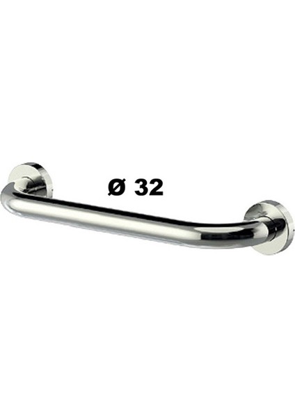 Çelik Çap 32 -40 cm Düz Engelli Tutamak SS304
