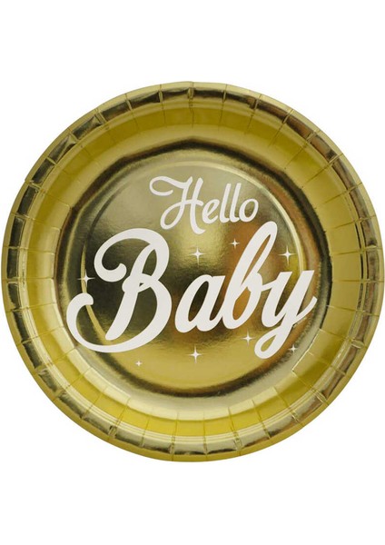 Hello Baby Tabak Metalize 23 cm ( 6 Adet )