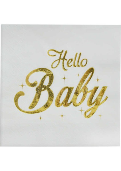 Hello Baby Peçete Varakli 33X33 cm ( 16 Adet )