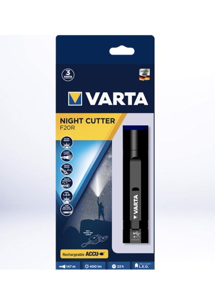 Night Cutter F20R 18900 Şarj Edilebilir El Feneri