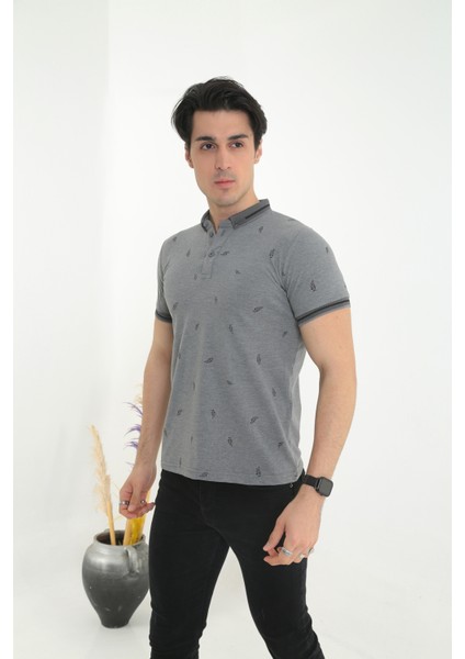 Erkek Slimfit Modelli Polo Yaka Tişört-T-Shirt