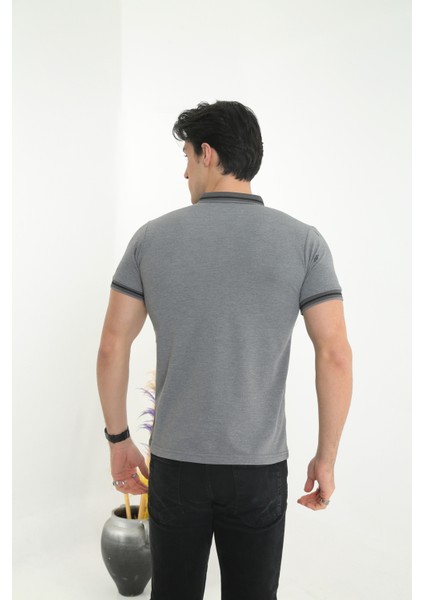 Erkek Slimfit Modelli Polo Yaka Tişört-T-Shirt
