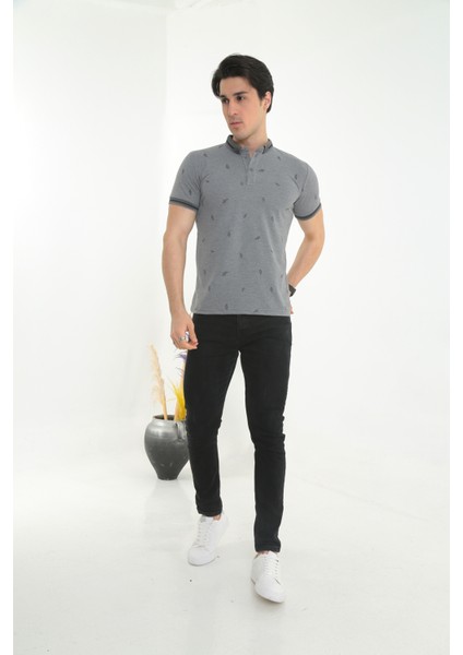 Erkek Slimfit Modelli Polo Yaka Tişört-T-Shirt