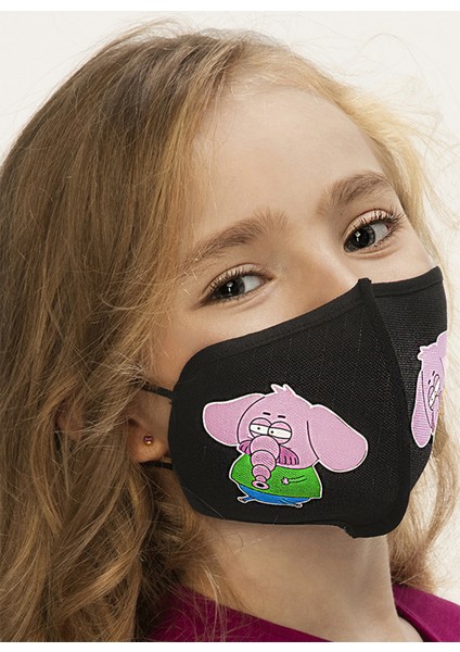 Kral Şakir Lisansli Saf Gümüşlü Maske (Fil Necati) 5 -7
