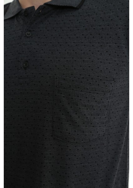 Baba Yakalı Cepli Nokta Desenli Model Klasik Kesim Tişört T-Shirt fiyatları