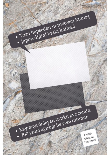 Modern Dijital Baskı Kırmızı Yaprak Desen Kapı Önü Paspası