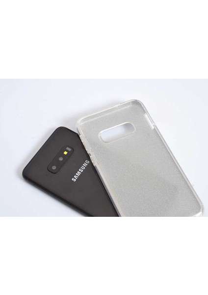 Samsung Galaxy S10E Kılıf Renkli Parıltılı Simli Işıltılı Silikon Kapak (Shining)