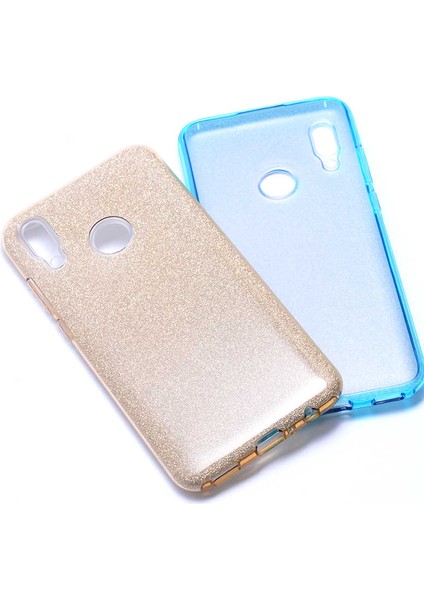 Huawei P Smart 2019 Kılıf Renkli Parıltılı Simli Işıltılı Silikon Kapak (Shining)