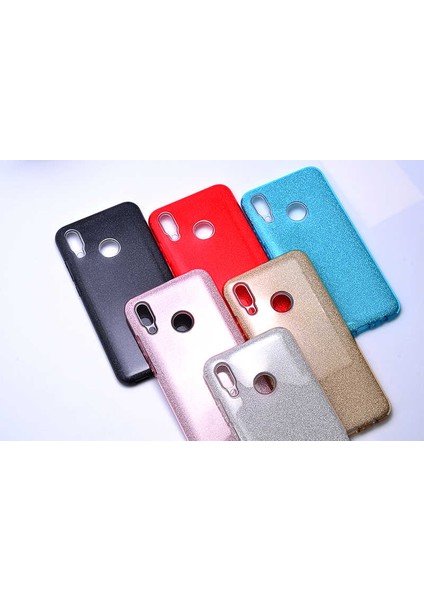 Huawei P Smart 2019 Kılıf Renkli Parıltılı Simli Işıltılı Silikon Kapak (Shining)