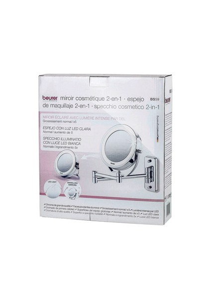 Bs 59 Işıklı Sabit-Taşınabilen Makyaj Banyo Aynası