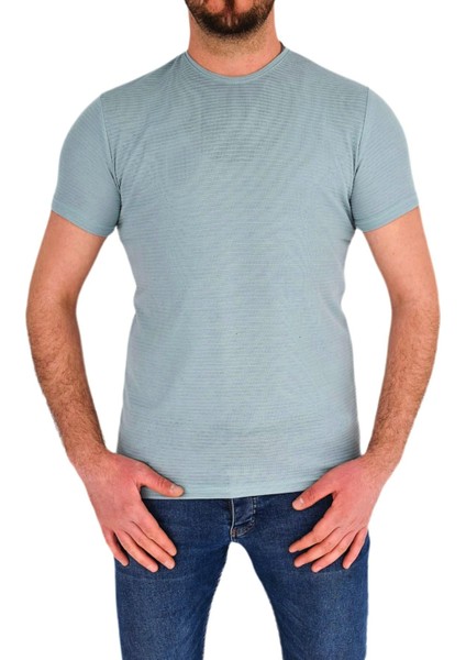 Erkek Sıfır Yaka Tişört T-383 BGL-ST01826