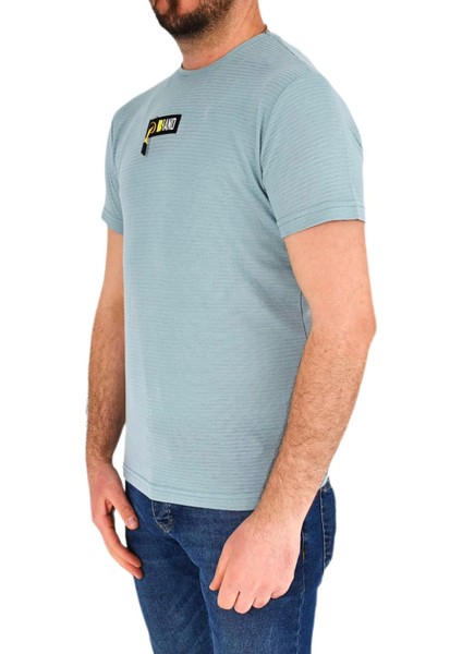 Erkek Sıfır Yaka Tişört T-883 BGL-ST01830