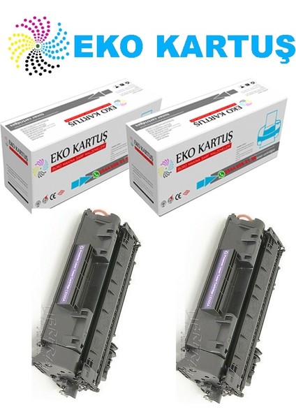 Hp Laserjet P2055 05A ) Ekonomik Avantajlı 2’li Paket Muadil Toner,