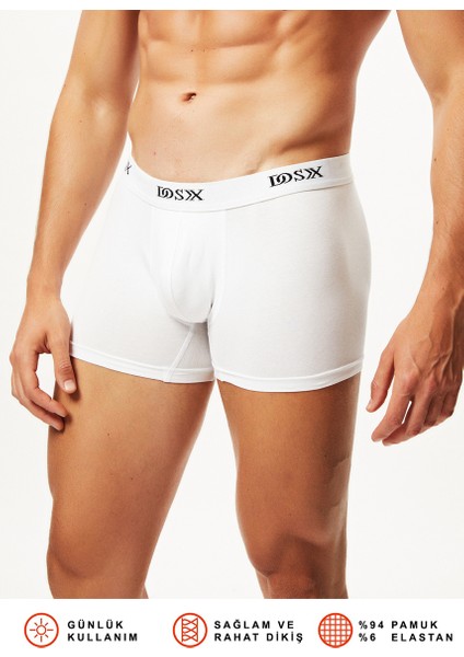 Pamuk Elastan Boxer 2'Li
