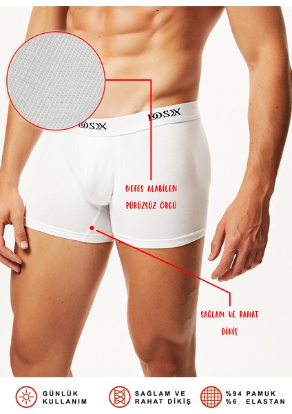 Pamuk Elastan Boxer 2'Li