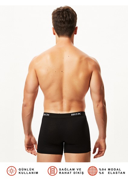 Modal Elastan Klasik Boxer 2'Li