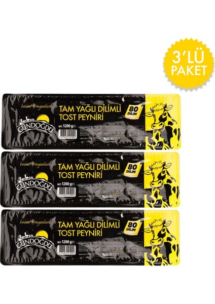Dilimli Kaşar Peyniri 1200G 3lü