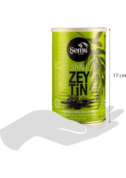 Şems Siyah Zeytin 351-380 Kalibre 900 gr