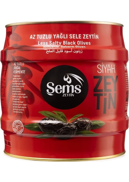 Şems Siyah Zeytin 2 Kg -291-320 Kalibre