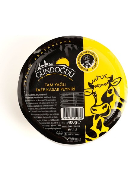 Taze Kaşar Peyniri 400G