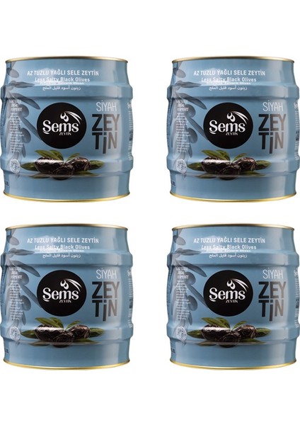 Siyah Zeytin 2 Kg 261-290 Kalibre ( 4'lü Ekonomik Paket )