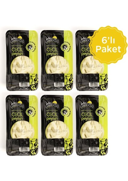 Liflif Çeçil Peyniri 175GR 6'lı