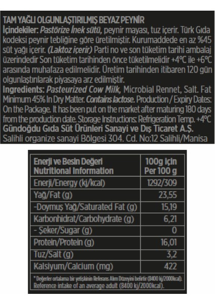 Klasik İnek Beyaz Peynir 650gr 6'lı