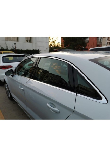 Audi A3 Sedan Krom Cam Çerçevesi 12 Parça