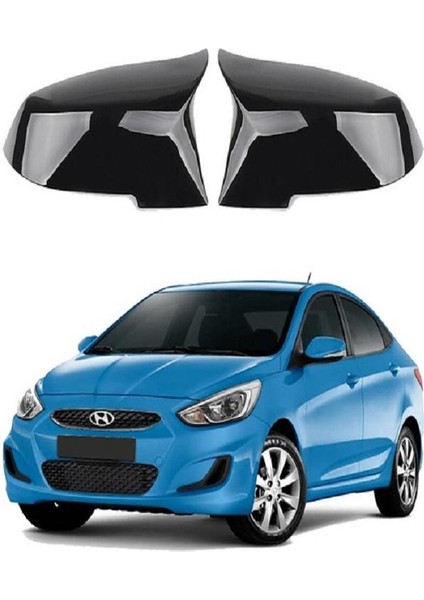 X-Large Garage Hyundai Accent Blue Araca Özel Batman Yarasa Ayna Kapağı Pianoblack