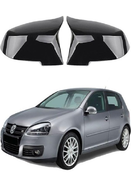 X-Large Garage Volkswagen Golf 5 03-09 Araca Özel Batman Yarasa Ayna Kapağı Pianoblack