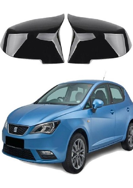 Seat Ibiza 08-17 Araca Özel Batman Yarasa Ayna Kapağı Pianoblack