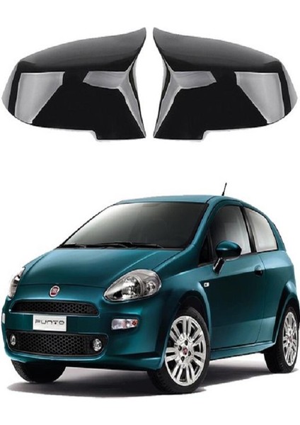 Fiat Punto 07-12 Araca Özel Batman Yarasa Ayna Kapağı Pianoblack