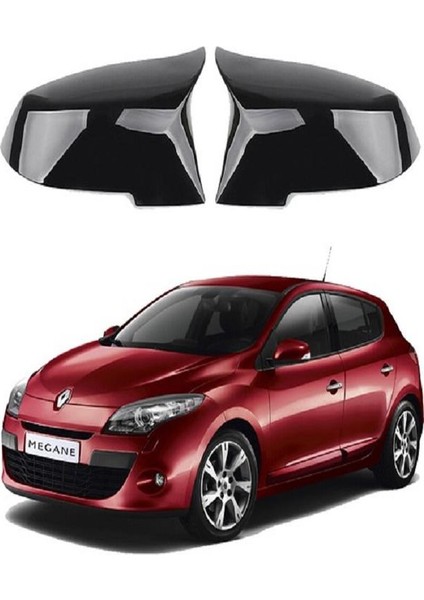 X-Large Garage Renault Megane 3 Araca Özel Batman Yarasa Ayna Kapağı Pianoblack