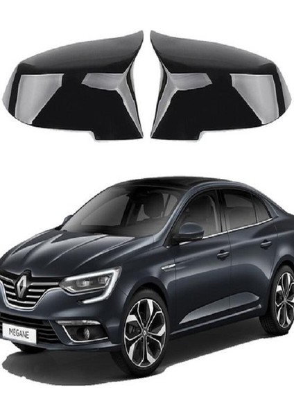 X-Large Garage Renault Megane 4 Araca Özel Batman Yarasa Ayna Kapağı Pianoblack