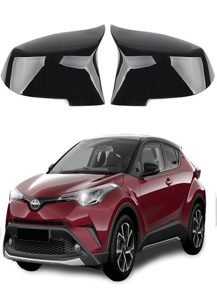 X-Large Garage Toyota Chr Araca Özel Batman Yarasa Ayna Kapağı Pianoblack