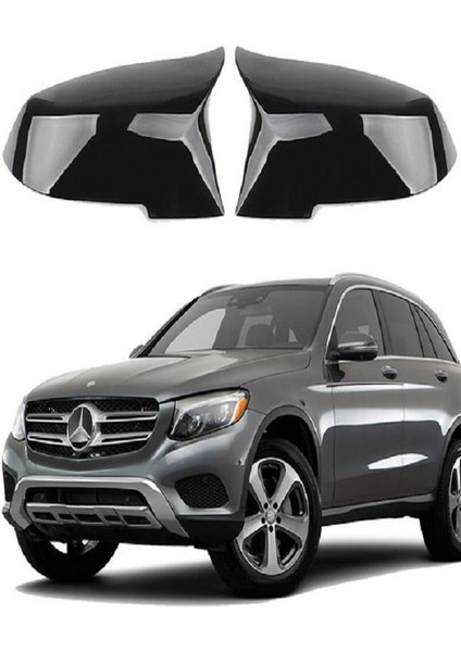 X-Large Garage Mercedes Glc Serisi X253 Araca Özel Batman Yarasa Ayna Kapağı Pianoblack