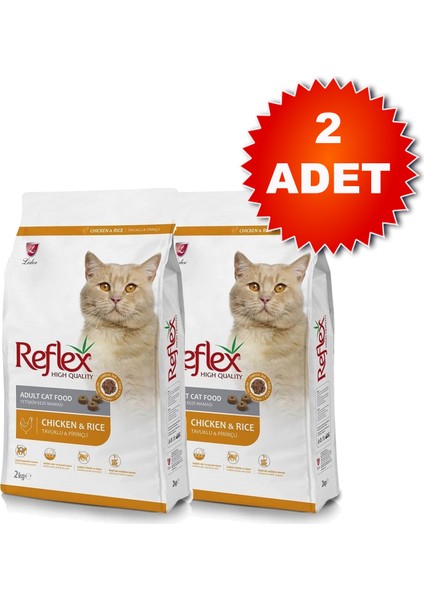Adult Tavuklu Yetişkin Kedi Maması 2x2 kg