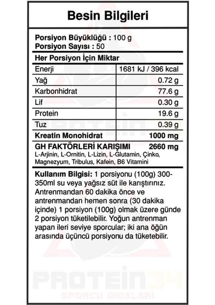 Bigjoy Big Mass +Gh Factors 5000 Gr Çikolatalı Gainer