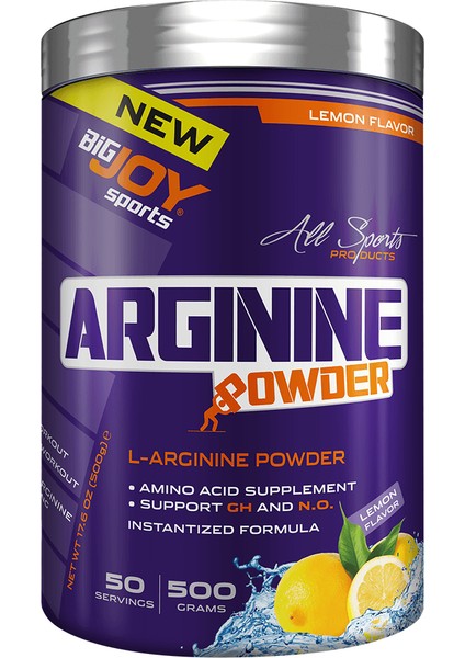 Bigjoy Arginine Powder 500 Gr Limon Aromalı