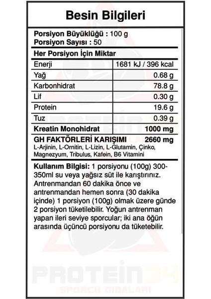Bigjoy Big Mass Gainer + Gh Factors 5000 Gr - Muz Aroma - fiyatları