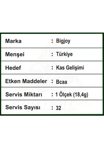 Bigjoy Bcaabig 589 Gr Karpuzlu Bcaa Powder fırsatları