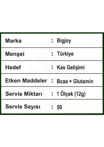 Bigjoy Bıg2 Bcaa+Glutamıne 600 Gr Karpuz Aromalı