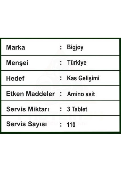 Aminobig Aminoasit 330 Tablet fırsatları