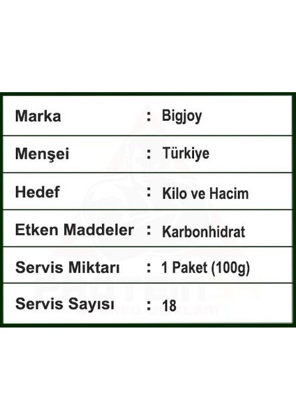 Bigjoy Big Mass Go Gh 18 Saşe 1800 Gr Çikolata Gainer fırsatları