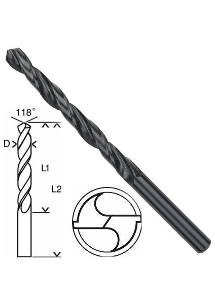 Hss-R Metal Matkap Uç 9.5X81X125MM